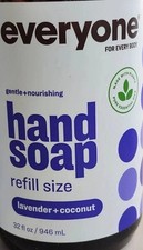 2-Count,Everyone Hand Soap Refill Size Lavender + Coconut 32 oz. each 0.87 per fl oz