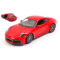 Porsche 911 Carrera 4S 2019 Red 1:24 Welly Auto Stradali -D- Neues Modell