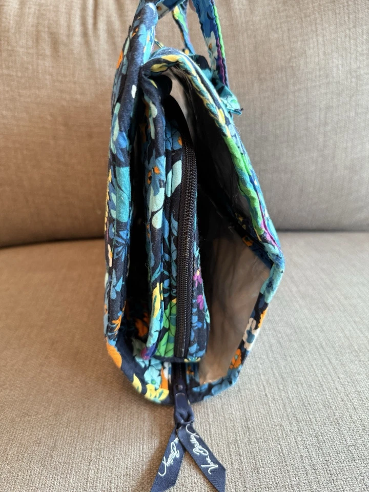 Vera Bradley Hanging Organizer Bag Midnight Blues Retired Travel Cosmetic - Image 3 of 4