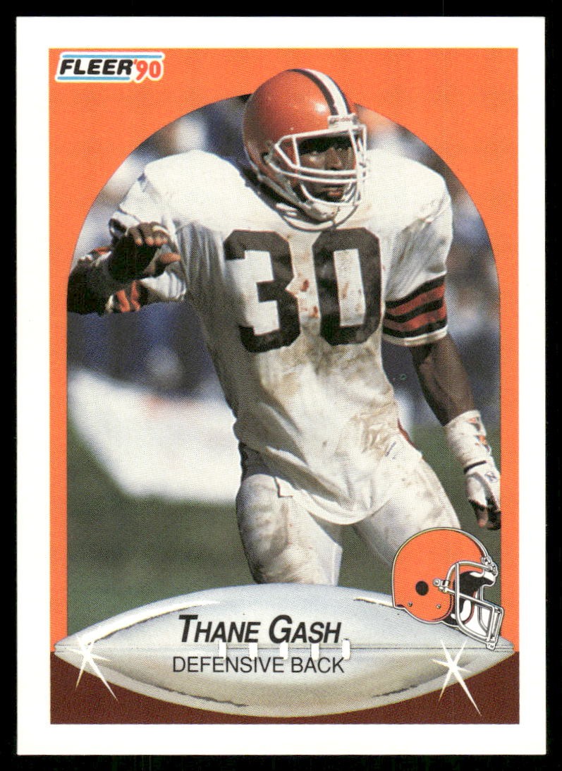 1990 Fleer #49b Thane Gash Cleveland Browns Football Card