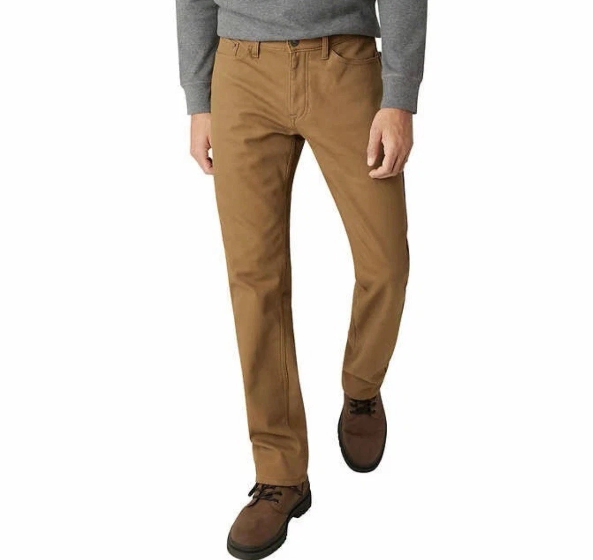 Weatherproof Vintage Men’s Fleece Lined Pant Bonded Fleece Lining Stretch Canvas