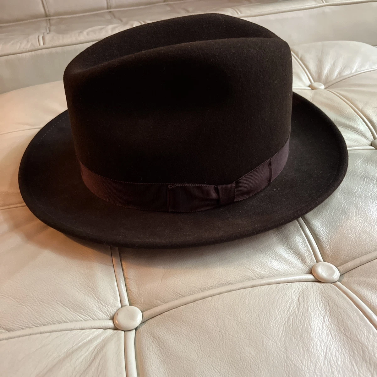 NWOT Vintage 100% Wool Fedora Size M 100% Wool Vintage Hats for Men for sale | eBay main image 3