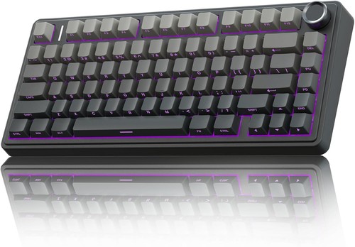 AULA F75 Pro Wireless Mechanical Keyboard,75% Hot Swappable Pro-Black - 第 1/8 張圖片