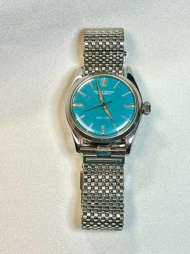 Vintage Rolex 6420 Speedking Mechanical Wristwatch, vintage mesh band