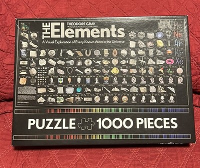 The Elements Puzzle 1000 Teile von Theodore Gray & Nick Mann - vollständig