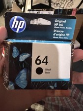 NEW - HP 64 Original Black Ink Cartridge - N9J90AN - May/2023