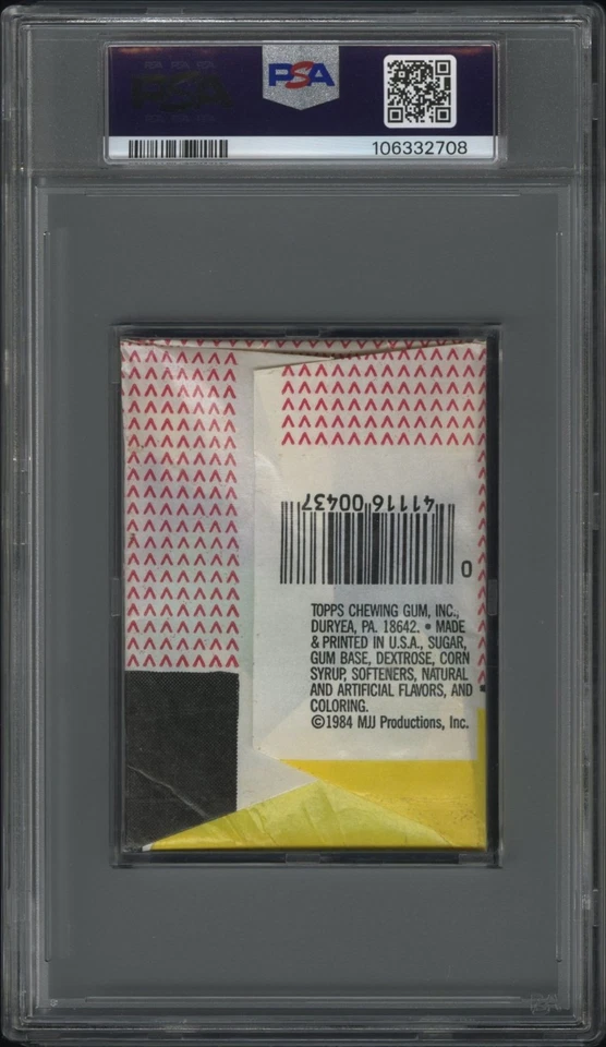 1984 Topps Michael Jackson Wax Pack - 2nd Series PSA 7 NM - Image 2 of 2