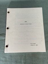 Sylvester Stallone Personally Owned Tango & Cash Set Up First Draft Script