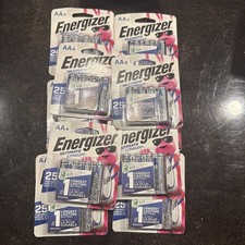 10-4 packs AA Energizer Lithium Batteries 25-Year Shelf Life 40 batteries