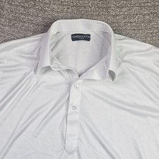 Collars Co Shirt Men XL White Short Sleeve Performance Polo