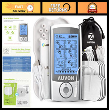 Rechargeable TENS Unit Muscle Stimulator - 24 Modes, 8 Premium Electrode Pads fo