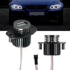 Pair Led Angel Eyes Light Bright White For Bmw 3 Series E90 E91 328i 2006-2011
