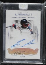 2018 Panini Flawless Signatures 21/25 Ronald Acuna Jr #FS-RAJ Auto 0y8e
