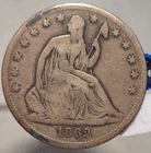 1862-S Seated Liberty Half Dollar in F Fine Condition
