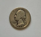 1942 Washington Quarter 25C in Circulated Condition - 90% Silver