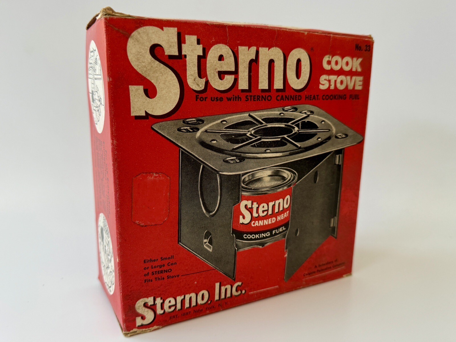 Vintage Retro Sterno Collapsible Camping Cook Stove No. 33 with