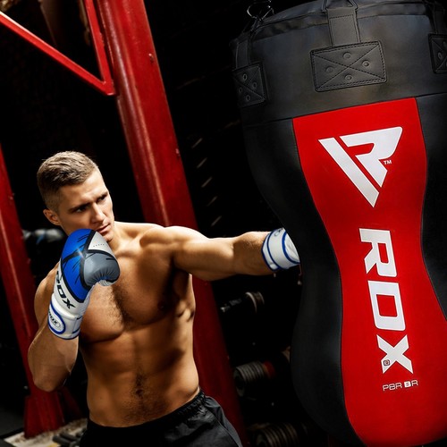 Boxing Punch bag by RDX, Filled Heavy Punch Bag Mitts, Uppercut Kick Boxing Bag - Picture 18 of 28