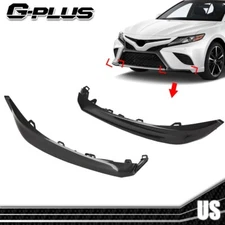 Front Bumper Black Lower Trim Molding Set Fit For 2018-2020 Toyota Camry SE/XSE