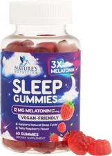 Sleep Gummies with Melatonin - Extra Strength Sleep Gummy, 12 mg Melatonin Gummy