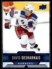2017-18 Upper Deck Overtime Base Gold Foil Autographs David Desharnais New York