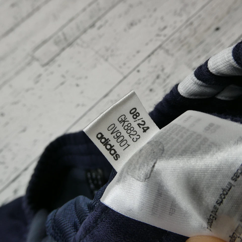 Pantalones deportivos Adidas Essentials polar talla 2XL azul bordado logotipo fútbol calentamiento Foto 4 de 4