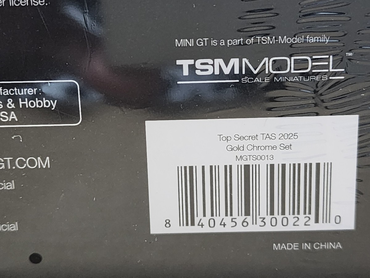 Top Secret MiniGT TAS 2025 Gold Chrome Box Set Silvia Supra