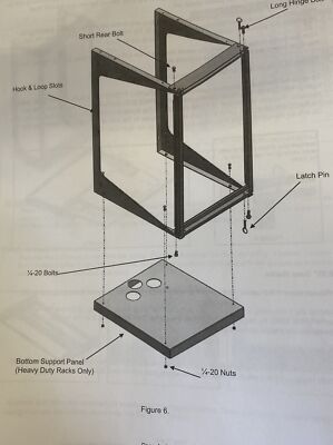 Swing EZ Wall Mount Rack Shelf Ortronics 19-35-T18DB  35  H x 19' W x 18  D
