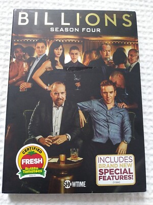 Billions: Season Four (DVD 2019 Widescreen 4-Disc Set) NEW Sealed Free Ship !!!