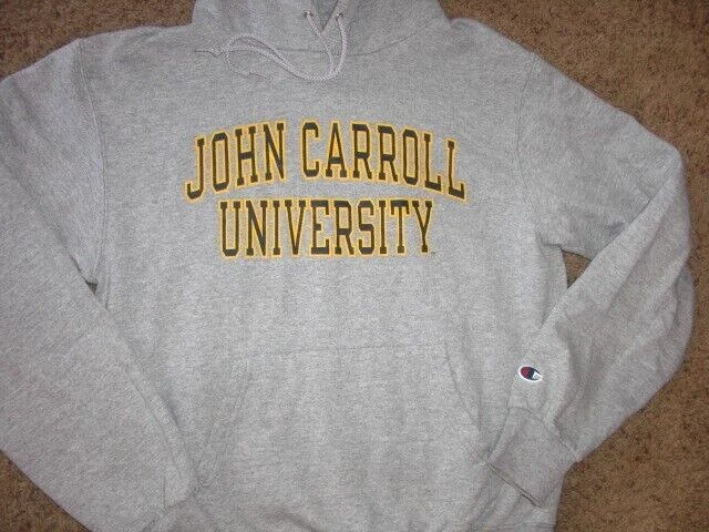 JOHN CARROLL UNIVERSITY gray CHAMPION Hoodie Sweatshirt Women s