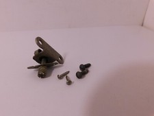 1 - Original Antique Woodbox Phone Door Latch w/ Screws, Tac's & Key Hole Cover