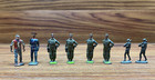 8 Toy Soldiers Some Moveable Arm Britains Lead U.S. Brits Military Heavy Wear