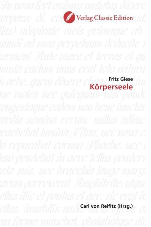 Thumbnail - Körperseele | Fritz Giese | Taschenbuch | Deutsch | Verlag Classic