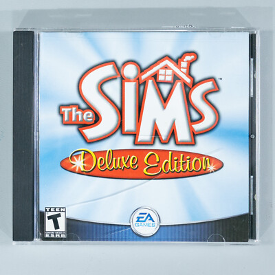 Sims: Deluxe Edition (PC, 2002), Case, Insert, and 2 CD-ROM Set ...