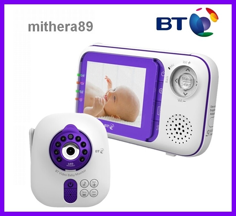 BT 1000 Digital VIDEO SOUND Baby Monitor 2:8 Inch COLOUR LCD Display Screen  ZOOM