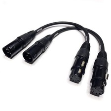 CESS-008 XLR3M to XLR5F DMX512 Adapter Cable - 3 Pin Male XLR to 5 Pin Female...