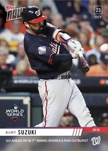 2019 Topps Now 1048 Kurt Suzuki