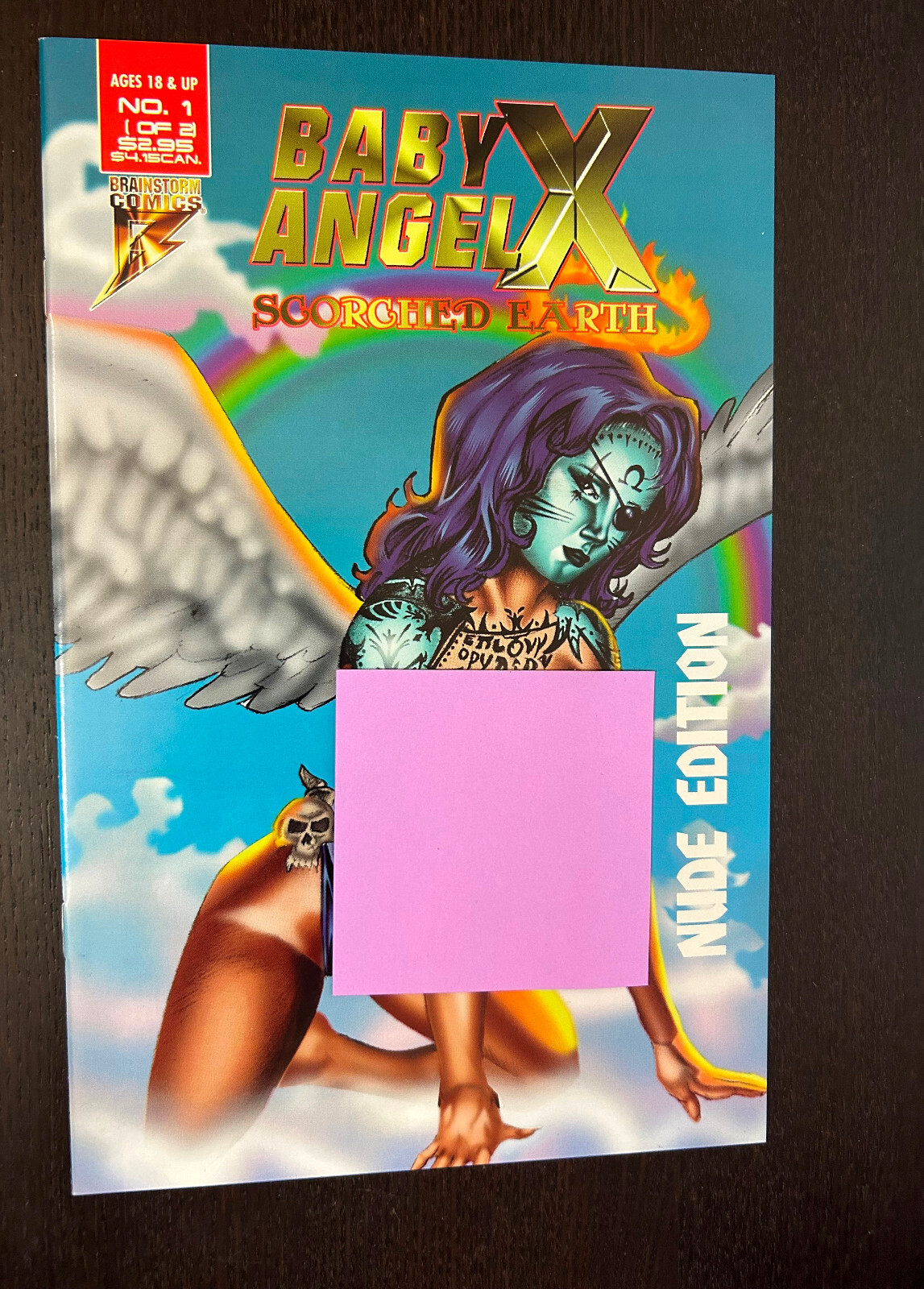 BABY ANGEL X Scorched Earth #1 (Brainstorm Comics 1995) -- Bad Girl Variant
