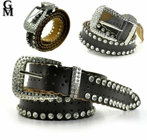 Cinture da donna fantasia stampa animalier in pelle