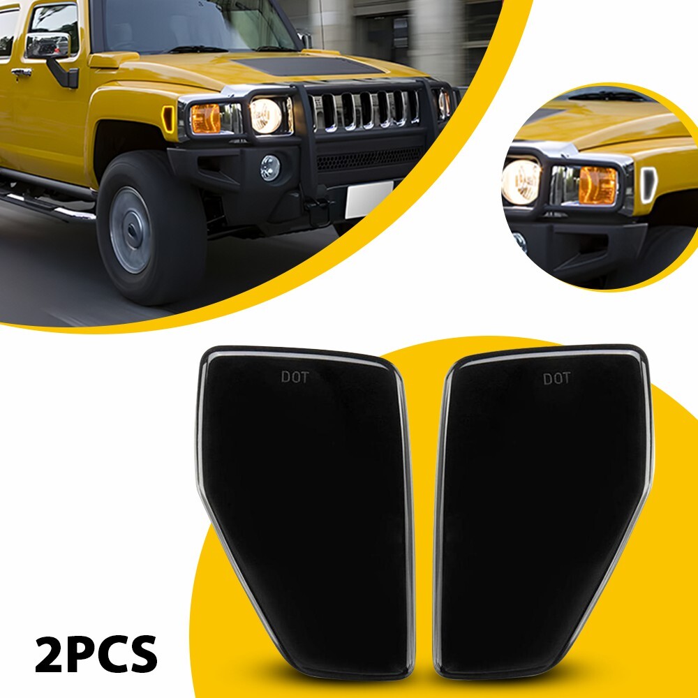 Hummer H3 H3T 2009-10 Smoked LED Fender Marker Lights