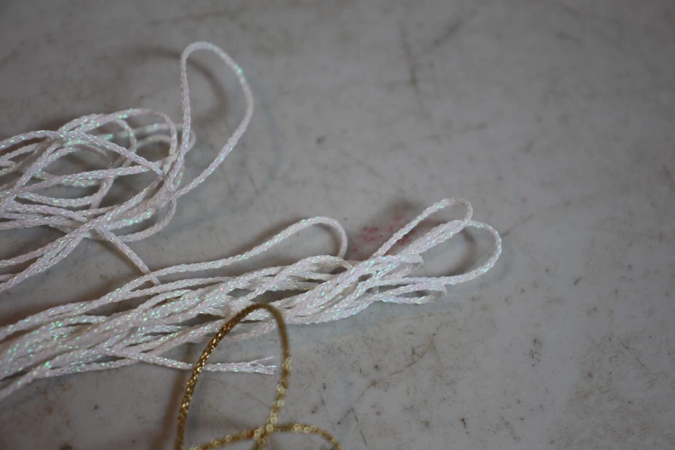 Metallic Braid needlepoint Thread lot silver, gold, white - Image 4 of 4