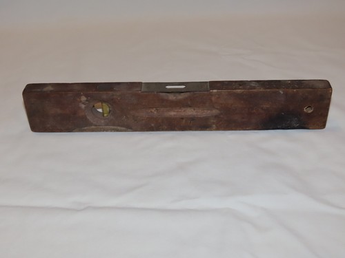 Livella in legno 12 pollici Stanley Co. n. 107 palissandro e ottone antico - Foto 1 di 8