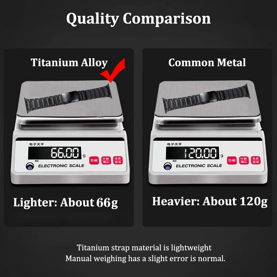 Titanium Metal Band Strap For Apple Watch Series 11 10 9 8 7 6 5 4 3 2 1 Ultra 3 - Image 4 of 4