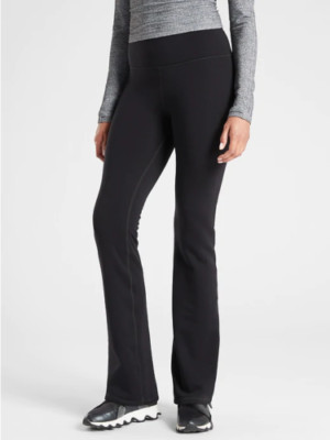 NEW ATHLETA Altitude Pant In Polartec XSMALL  XS Black Fleece Lined