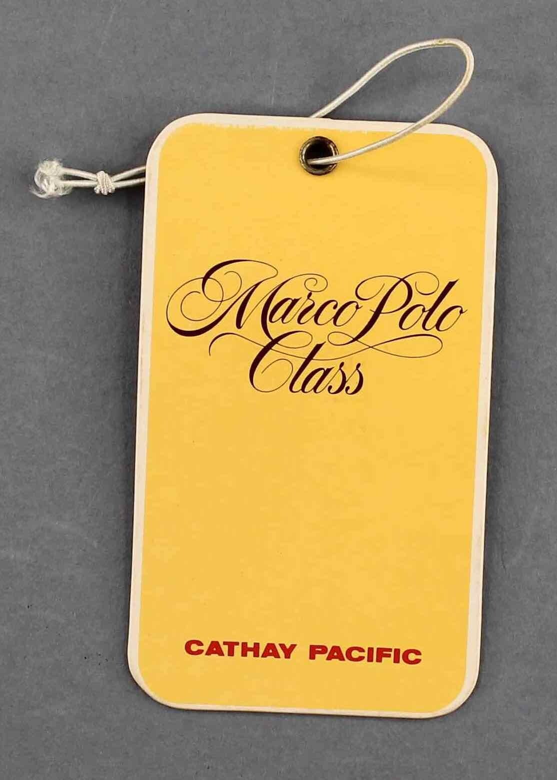 CATHAY PACIFIC MARCO POLO CLASS VINTAGE AIRLINE LUGGAGE CABIN BAGGAGE
