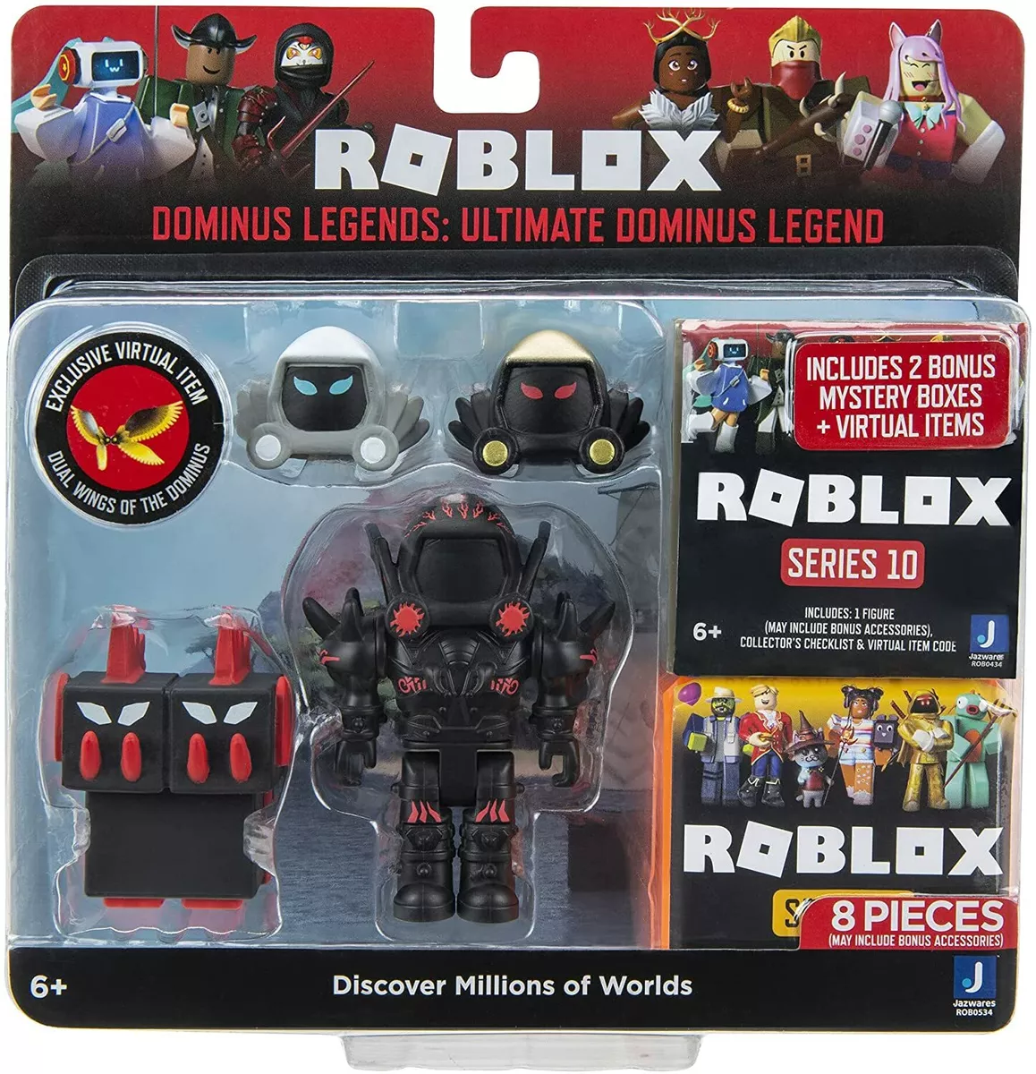 Roblox Ultimate Dominus Legend, Papa Roni  Unboxing & Review, Series 10,  Series 8 