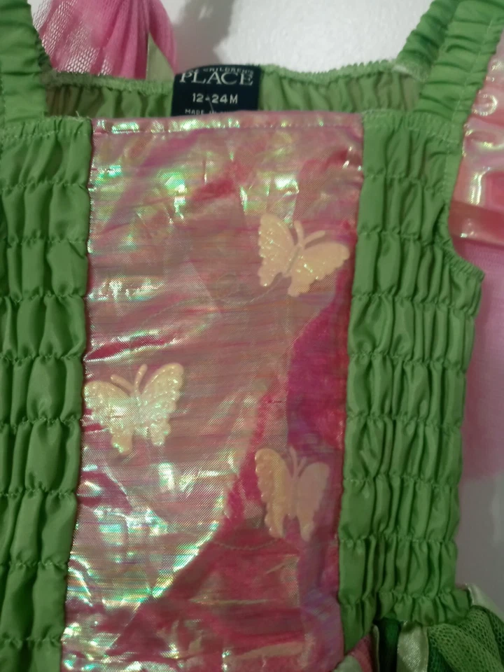 DISFRAZ DE HADA MARIPOSA LUGAR INFANTIL CON ALAS 12-24 MESES HALLOWEEN DISFRAZ Foto 4 de 4