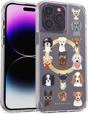 Rifle Paper Co iPhone 14 Pro Max Hülle MagSafe 12ft Fallschutz Dog Days