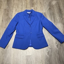Pendleton Womens 100 Virgin Wool Blue Jacket Size 8