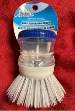 Scrub Buddies Holds Soap Liquid Dispensing Sponge Brush Bristle Soft Hand Grip