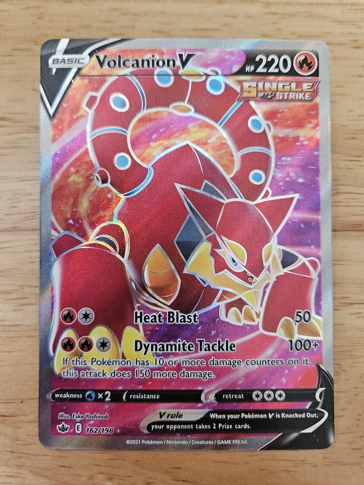 Volcanion V 162/198 Chilling Reign NM Full Art Ultra Rare Pokemon Card